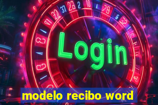 modelo recibo word